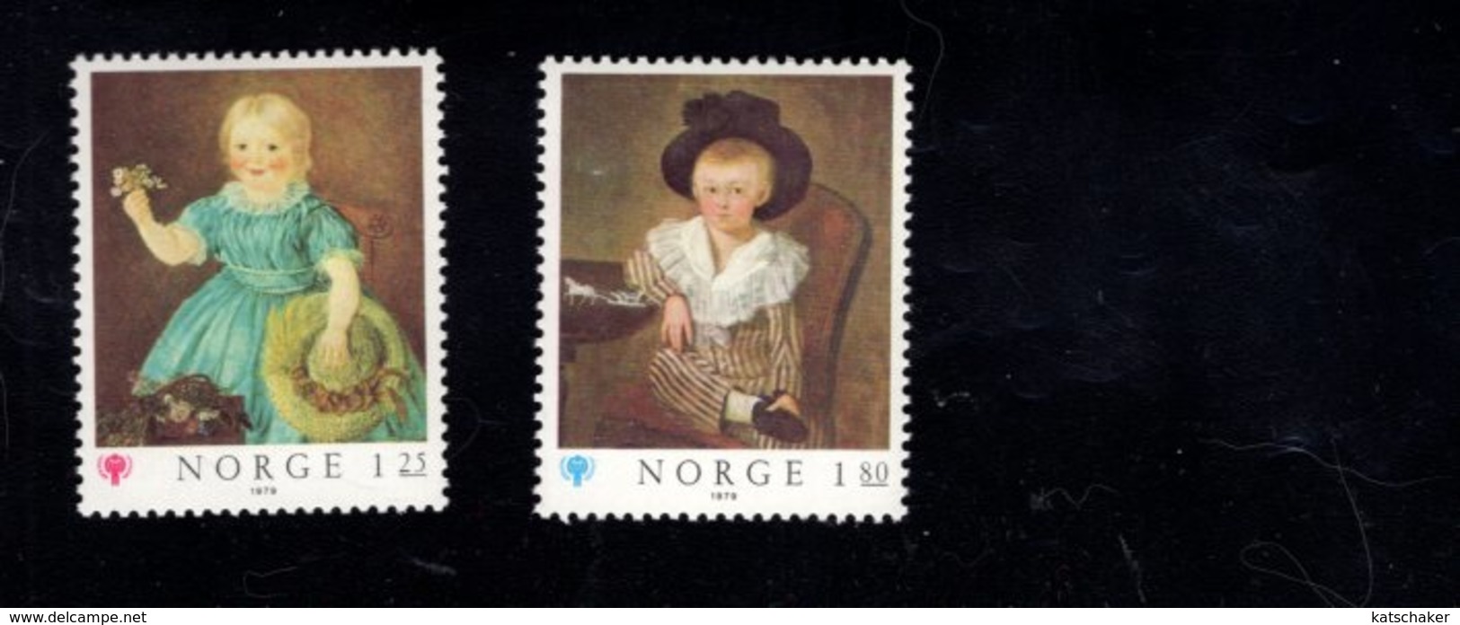 762999797 1979 SCOTT 744 745 POSTFRIS  MINT NEVER HINGED EINWANDFREI  (XX)  PAINTINGS INTERNATIONAL YEAR OF THE CHILD - Neufs