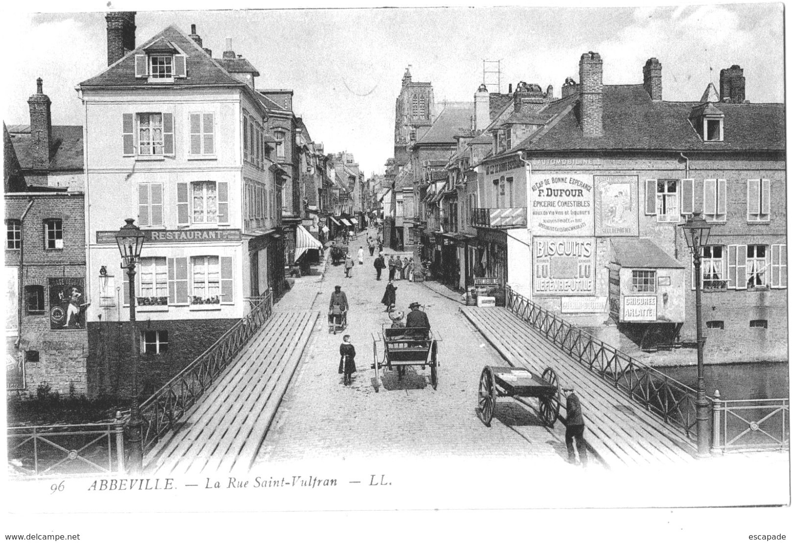 (80)  ABBEVILLE    LA RUE SAINT-VULFRAN    -   Bb-296 - Abbeville