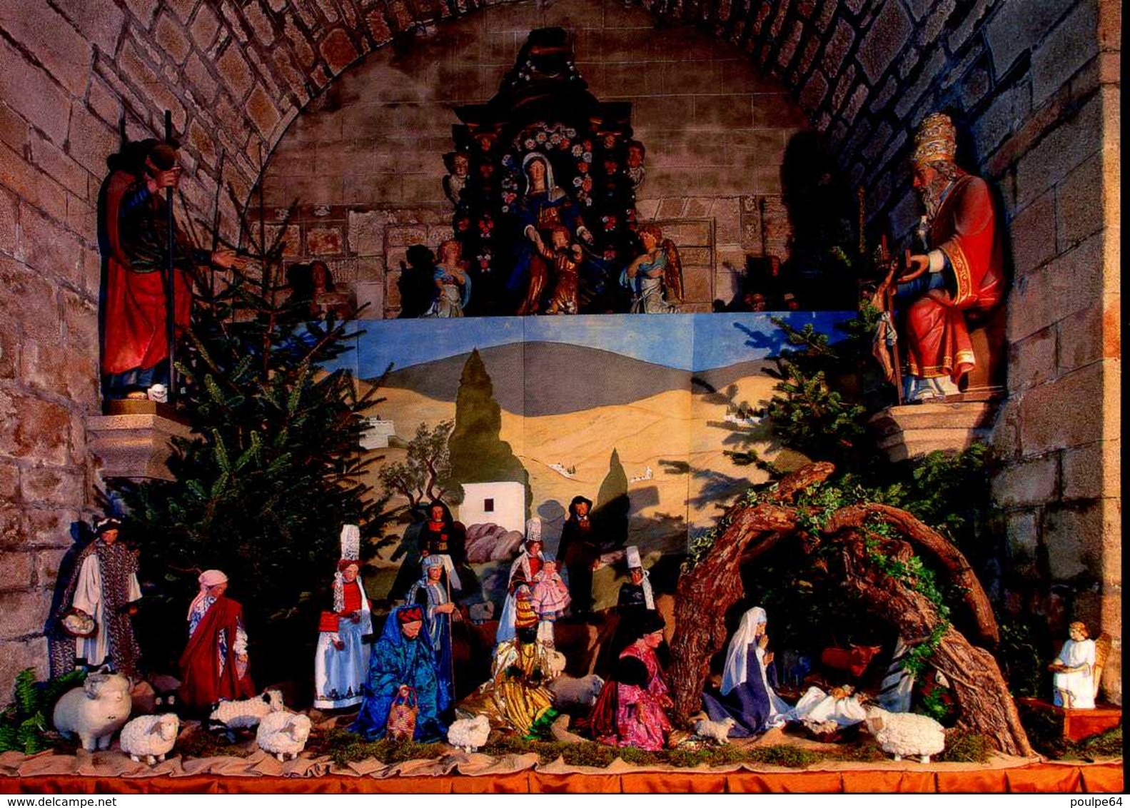 CPM - Pont-l'Abbé - Église Notre-Dame Des Carmes - Crèche Bigoudenne De Noël - Pont L'Abbe