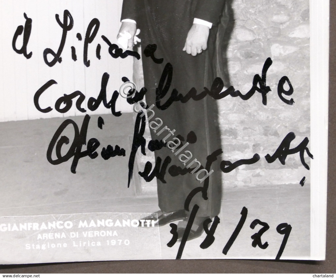 Musica Lirica - Autografo Del Cantante Gianfranco Manganotti - 1979 - Altri & Non Classificati