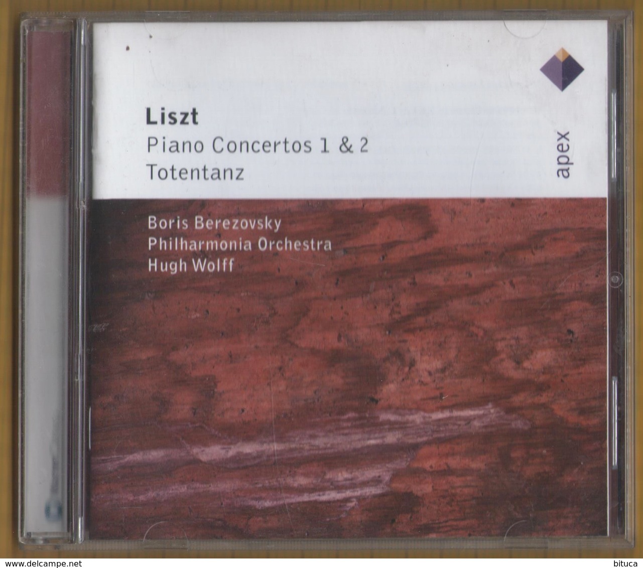 CD 10 TITRES LITZ PIANO CONCERTOS 1 & 2 TOTENTANZ HUGH WOLFF BORIS BEREZOVSKY PHILHARMONIA ORCHETRA BON ETAT & RARE - Classique