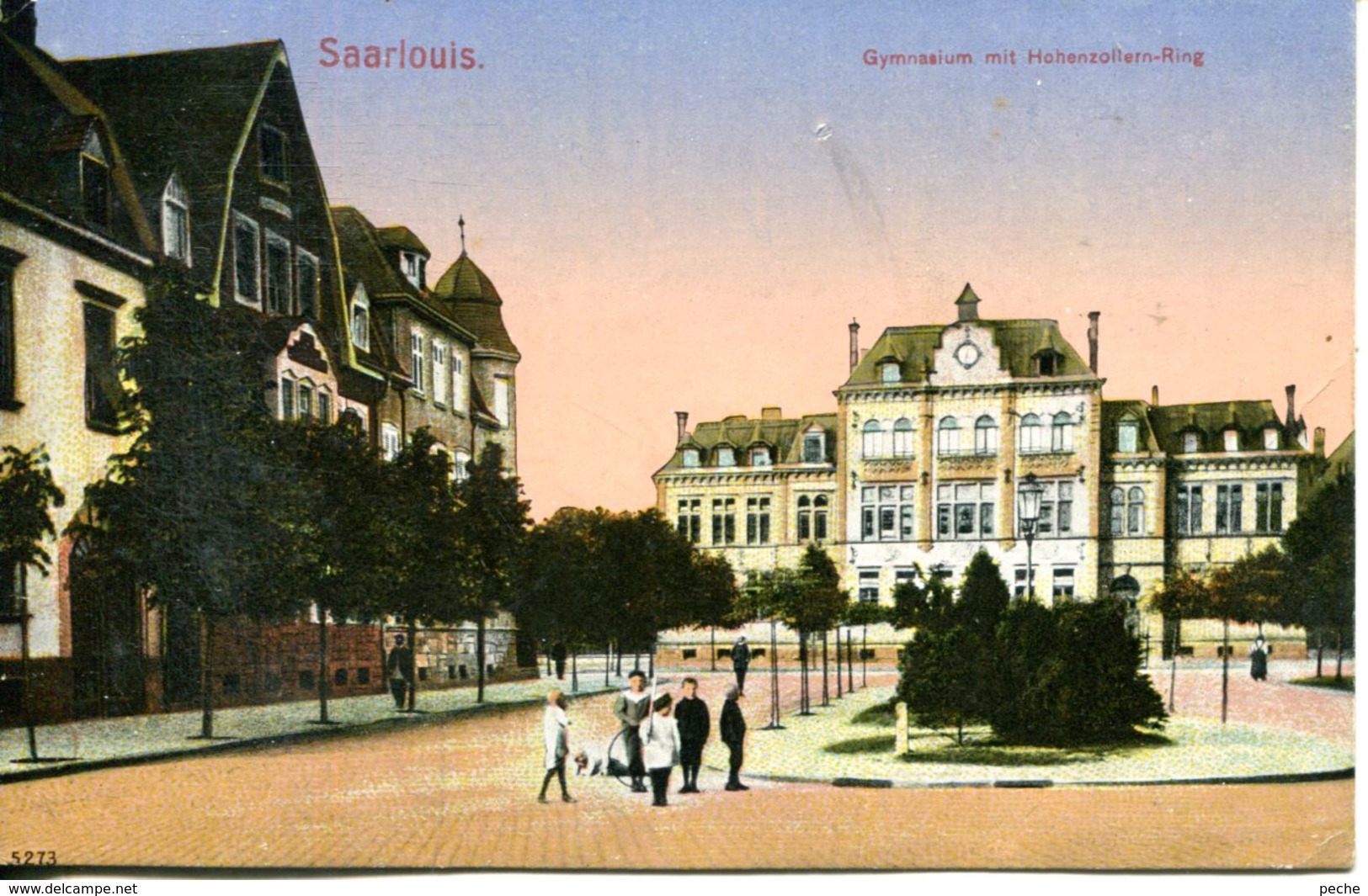 N°72753 -cpa Saarlouis -gymnasium- - Kreis Saarlouis