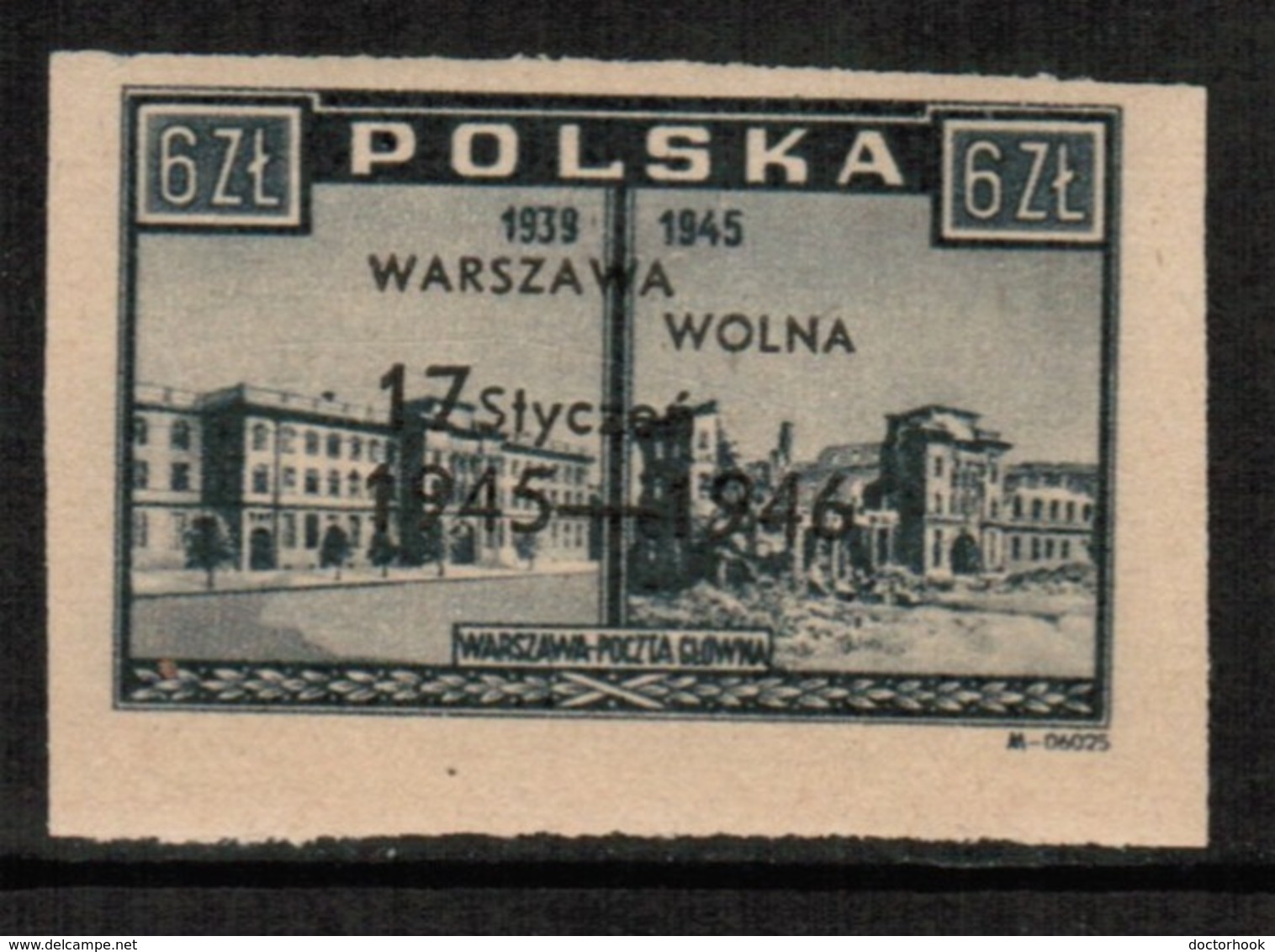 POLAND  Scott # 386* VF MINT LH IMPERFORATE (Stamp Scan # 499) - Unused Stamps