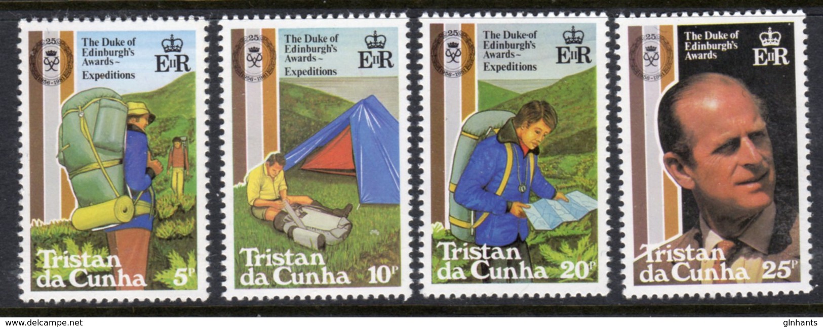 TRISTAN DA CUNHA - 1981 DUKE OF EDINBURGH AWARD ANNIVERSARY SET (4V) FINE MNH ** SG 311-314 - Tristan Da Cunha