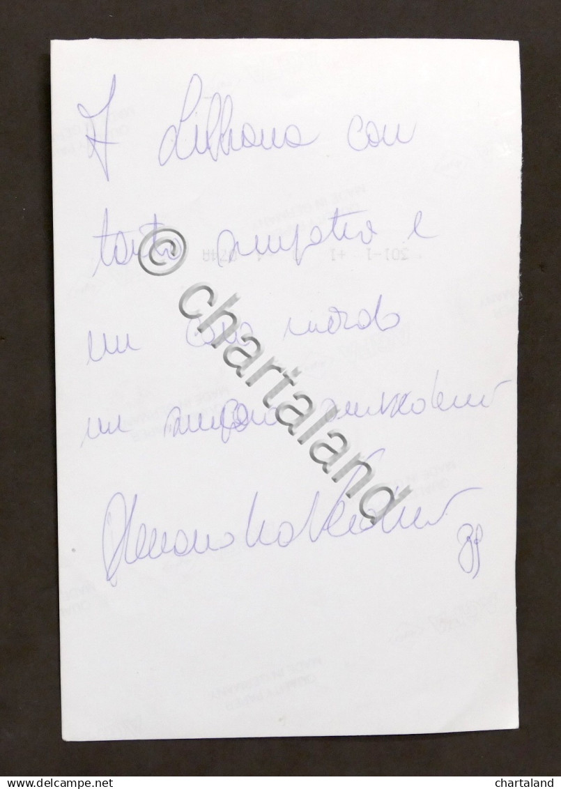 Musica Lirica - Autografo Del Basso Alessandro Verducci - 1989 - Altri & Non Classificati