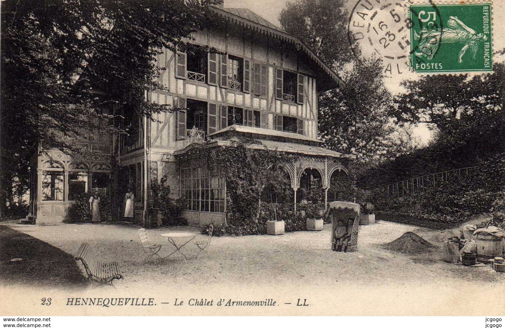 HENNEQUEVILLE  Le Châlet D'Armenonville. Carte écrite En 1911   2 Scans  TBE - Autres & Non Classés