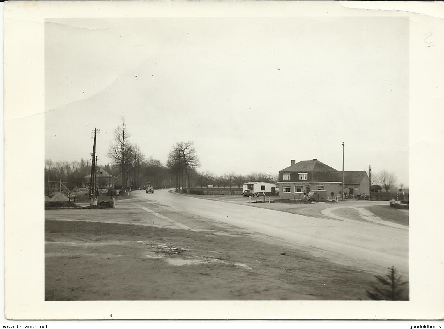 Wegen 68 En 71 Kruispunt Ruddervoorde Foto 1957  (1445) - Oostkamp