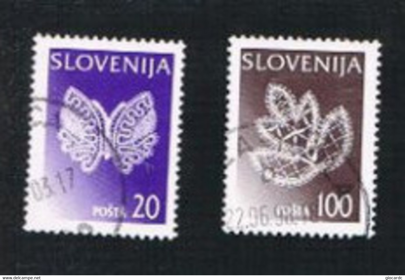 SLOVENIA  -   SG 313.324  -  1997 TRADITIONAL LACE DESIGNS   -   USED - Slovenia