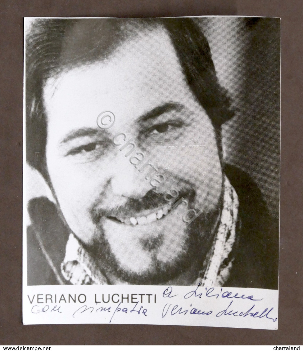 Musica Lirica - Autografo Del Tenore Veriano Luchetti - 1980 Ca. - Altri & Non Classificati