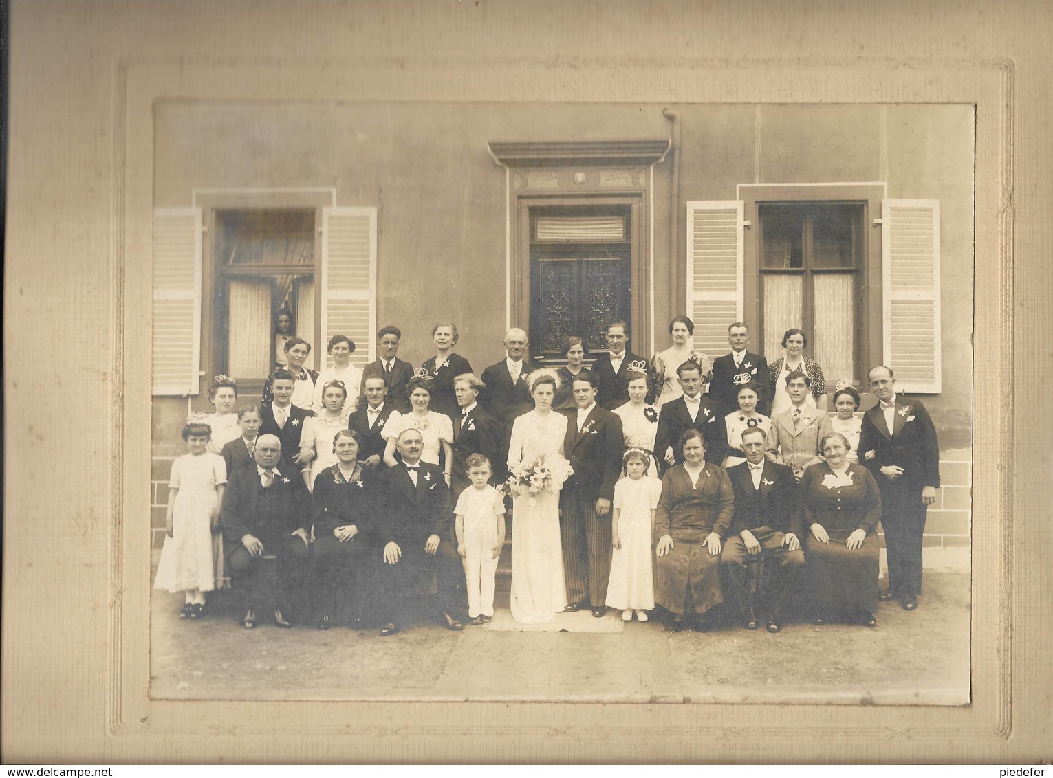 Photo Sur Support Cartonné. D'un Mariage Célébré à Thionville Ou Ses Environs. Studio Jos. Maroldt à Thionville ( 57 ) - Autres & Non Classés