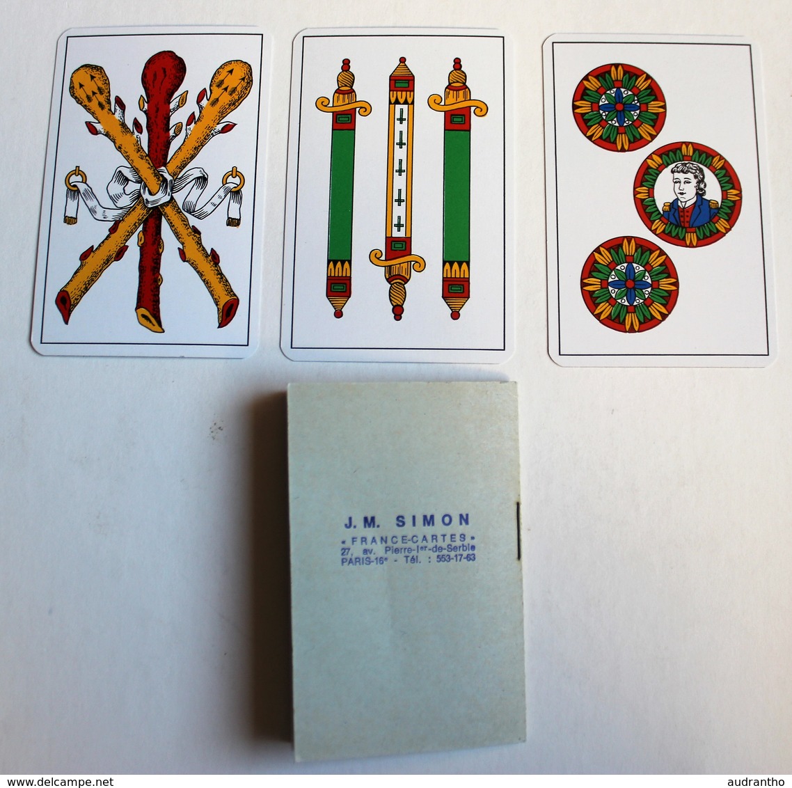 Ancien Rare Jeu De Cartes D'aluette B.P GRIMAUD J. M. Simon France Cartes Voyance Cartomancie - Autres & Non Classés