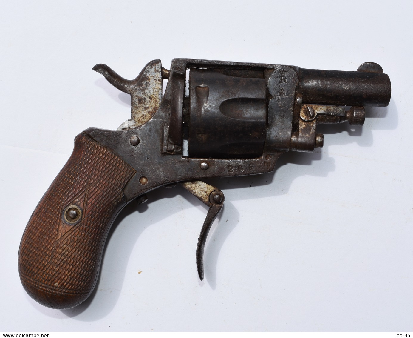 Revolver De Poche Ancien -  Hors D’usage (cassée) - Armes Neutralisées