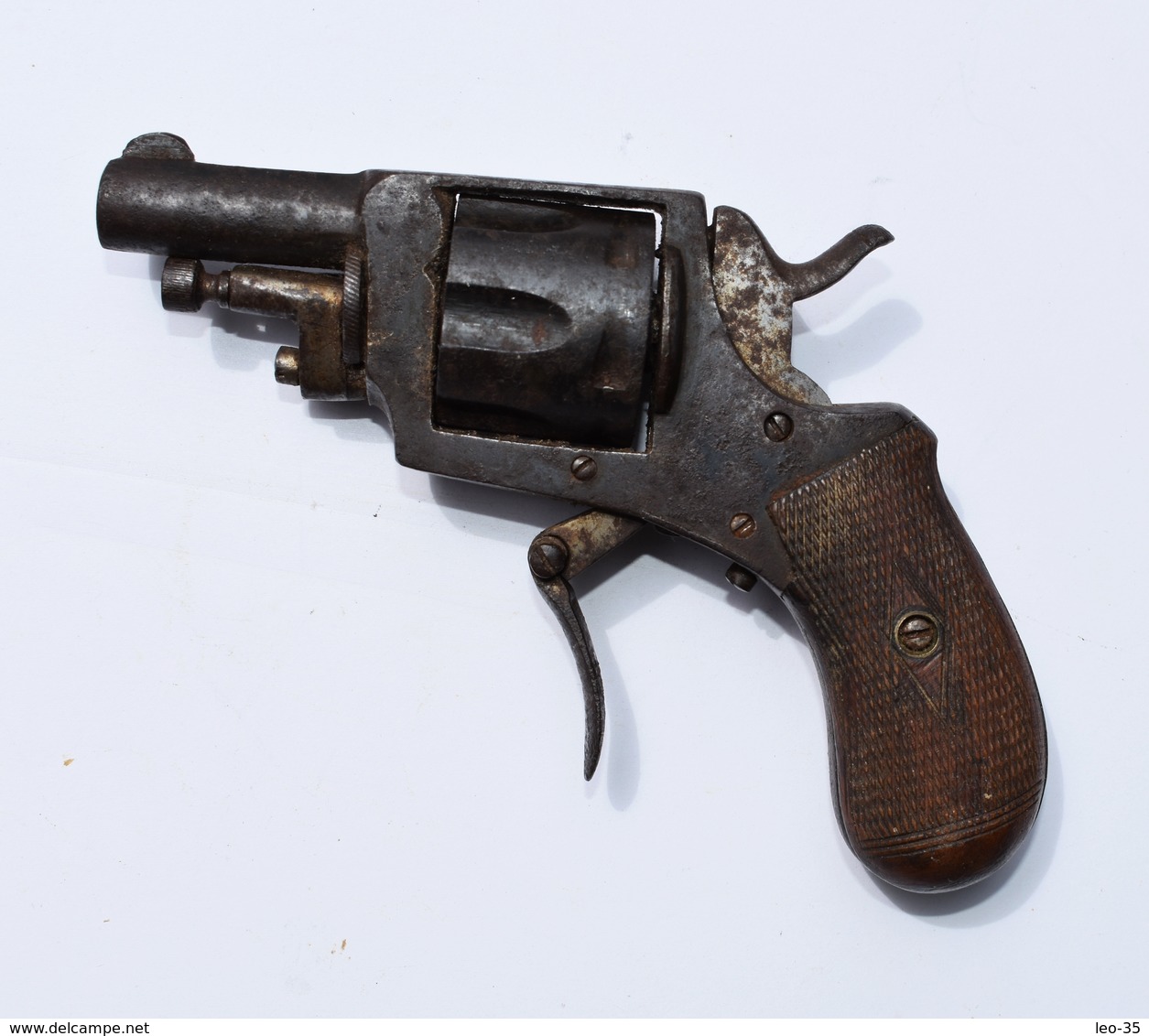 Revolver De Poche Ancien -  Hors D’usage (cassée) - Decorative Weapons