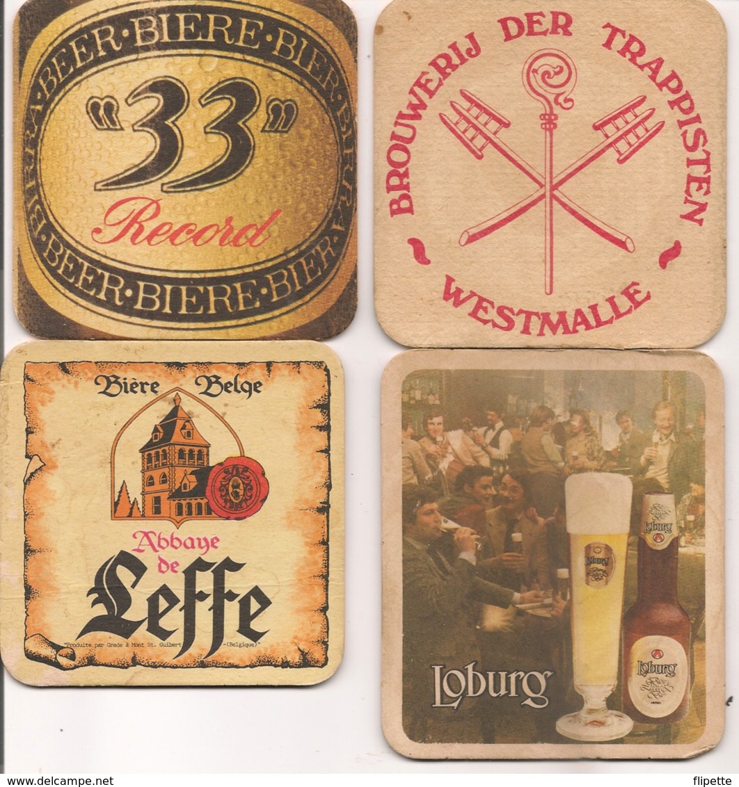 L35B854 - Sous-Bocks - 4 Pièces Différentes  Dessous De Verre Pub Bière - Beer Mats