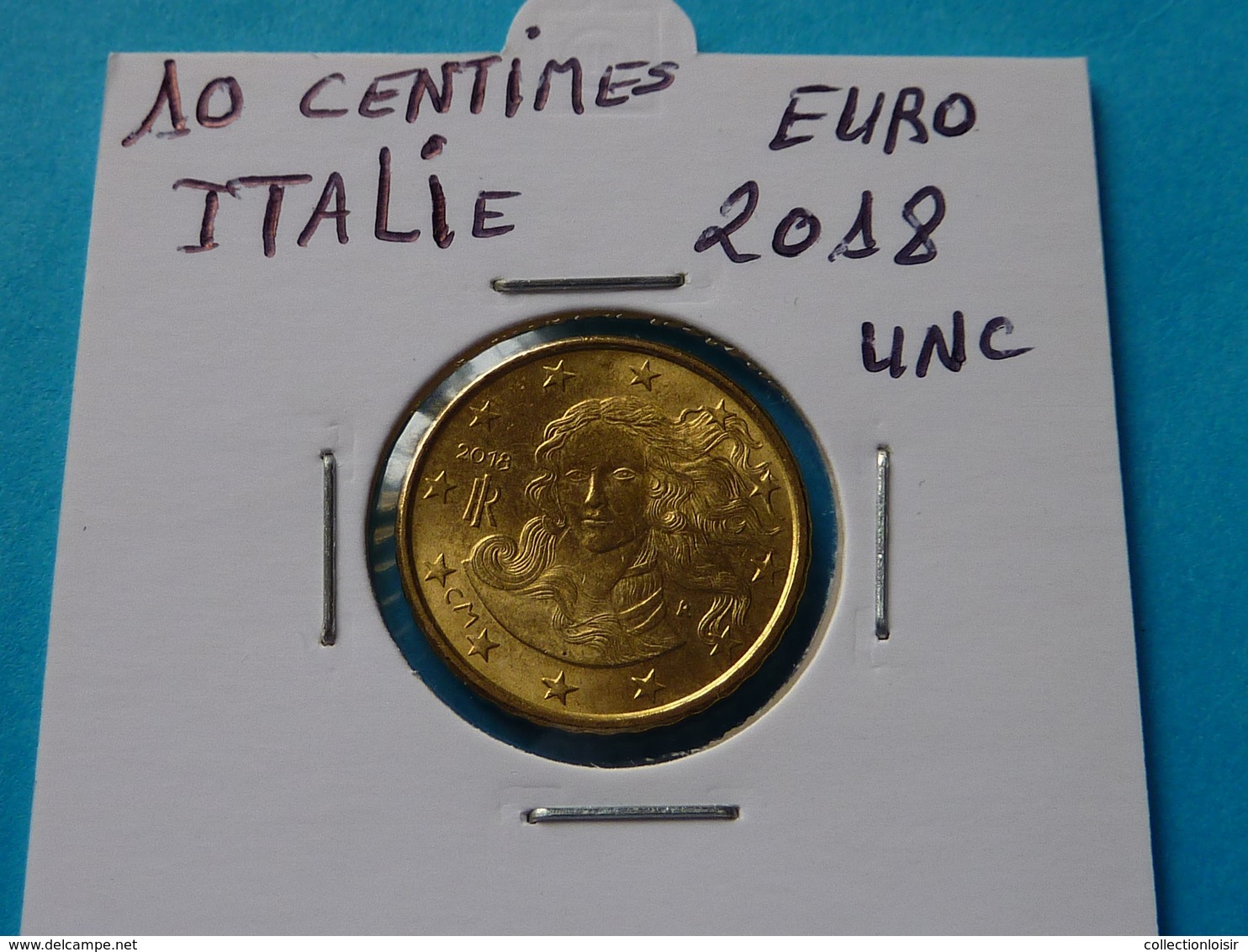 10 CENTIMES EURO ITALIE 2018 Unc ( Livrée Sous étui H B - Voir Les 3 Photos ) - Italie