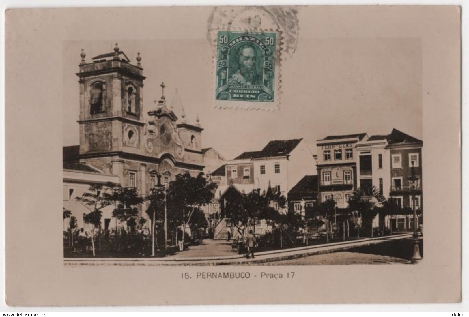 BRASIL Carte Photo Pernambuco RECIFE Praça 17 - Recife