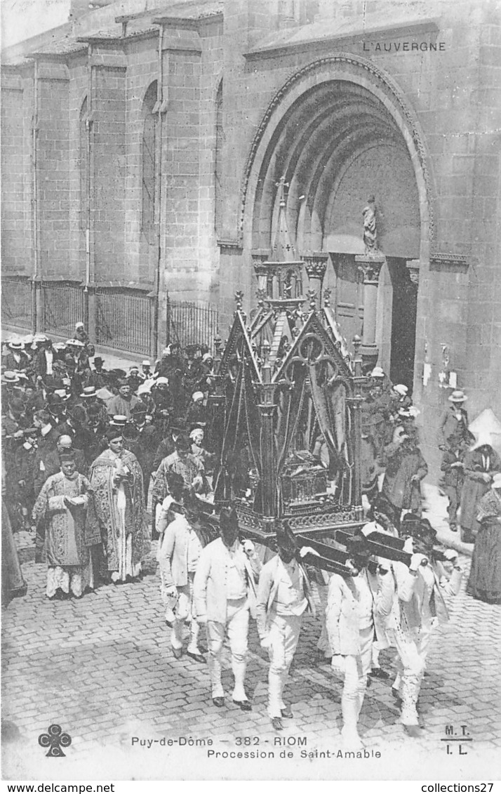 63-RIOM- PROCESSION DE SAINT-AMABLE - Riom