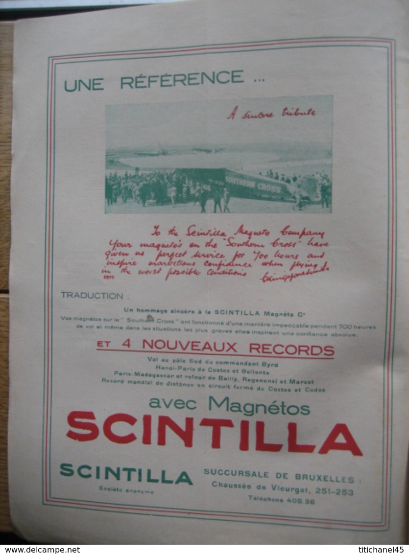 LA CONQUETE DE L'AIR 1930 N°1 -DORNIER Do. X - JUNKERS G.38 -SIRIUS -FOKKER-SABENA -M. LIPPENS Inaugure AEROGARE ANVERS - Avion