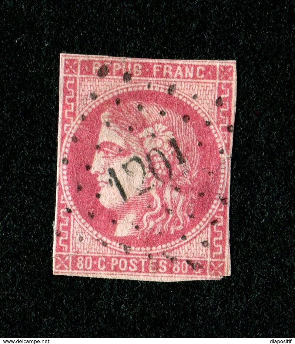 France 1870 - Cérès N° 49b Oblitéré - Cote 380,00 € - 1870 Emissione Di Bordeaux