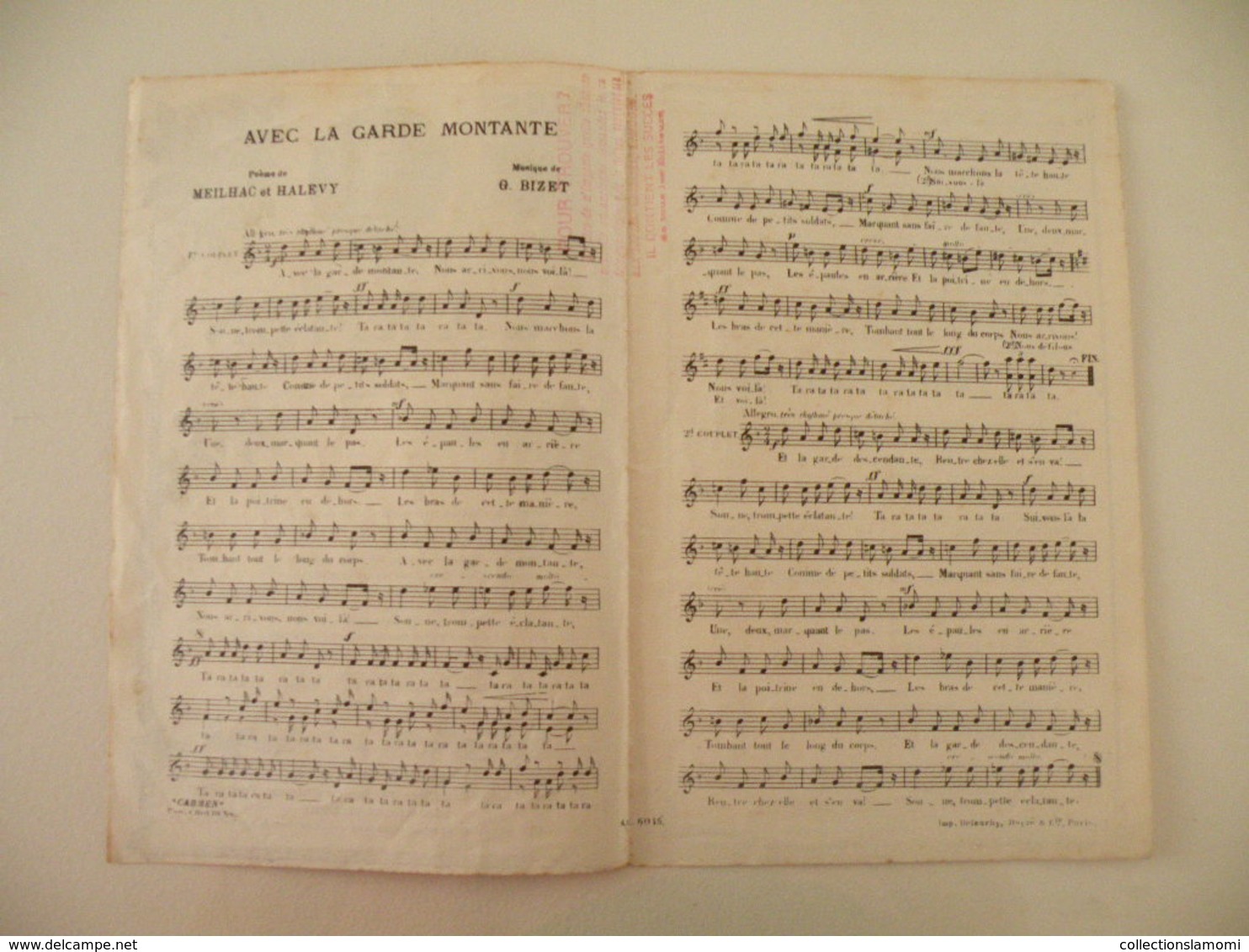 Carmen Opéra Comique(Georges Bizete)-(musique G. Bizet) (paroles Meihac Et Halevy) (Partition) - Operaboeken