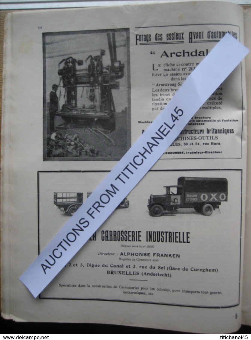 LA CONQUETE DE l'AIR 1930 n°2 - CONGO BELGE (16 pages) - ATELIERS de la SABCA - AVIA BH33 - LOUIS BLERIOT - SABENA