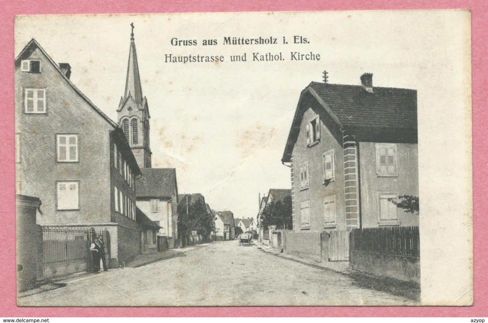 67 - GRUSS Aus MÜTTERSHOLZ - MUTTERSHOLTZ - Hauptstrasse Und Kathol. Kirche - Voir état - Autres & Non Classés