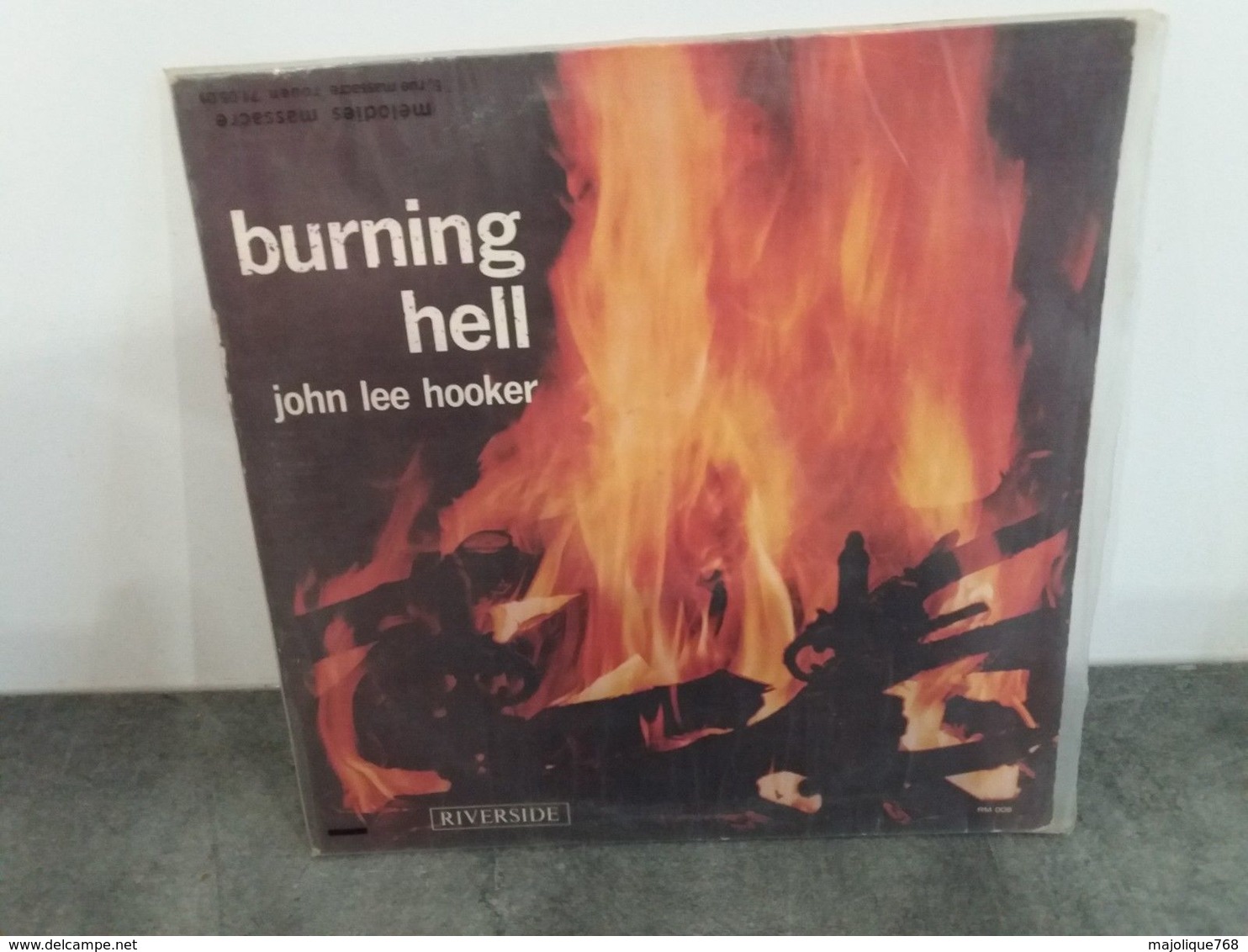 John Lee Hooker Burning Hell -guitar And Vocals - Riverside Mono RM 008 - 1966 - - Blues