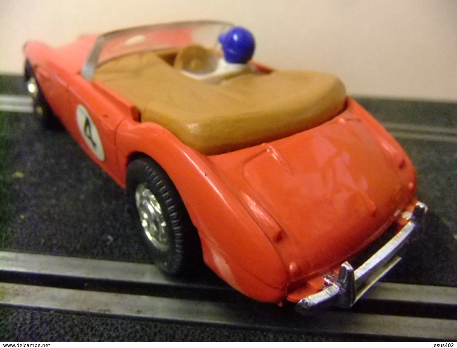 Scalextric Austin Healey C 74 Rojo Nº 4 Made In England Con Caja Y Información - Escala 1:32