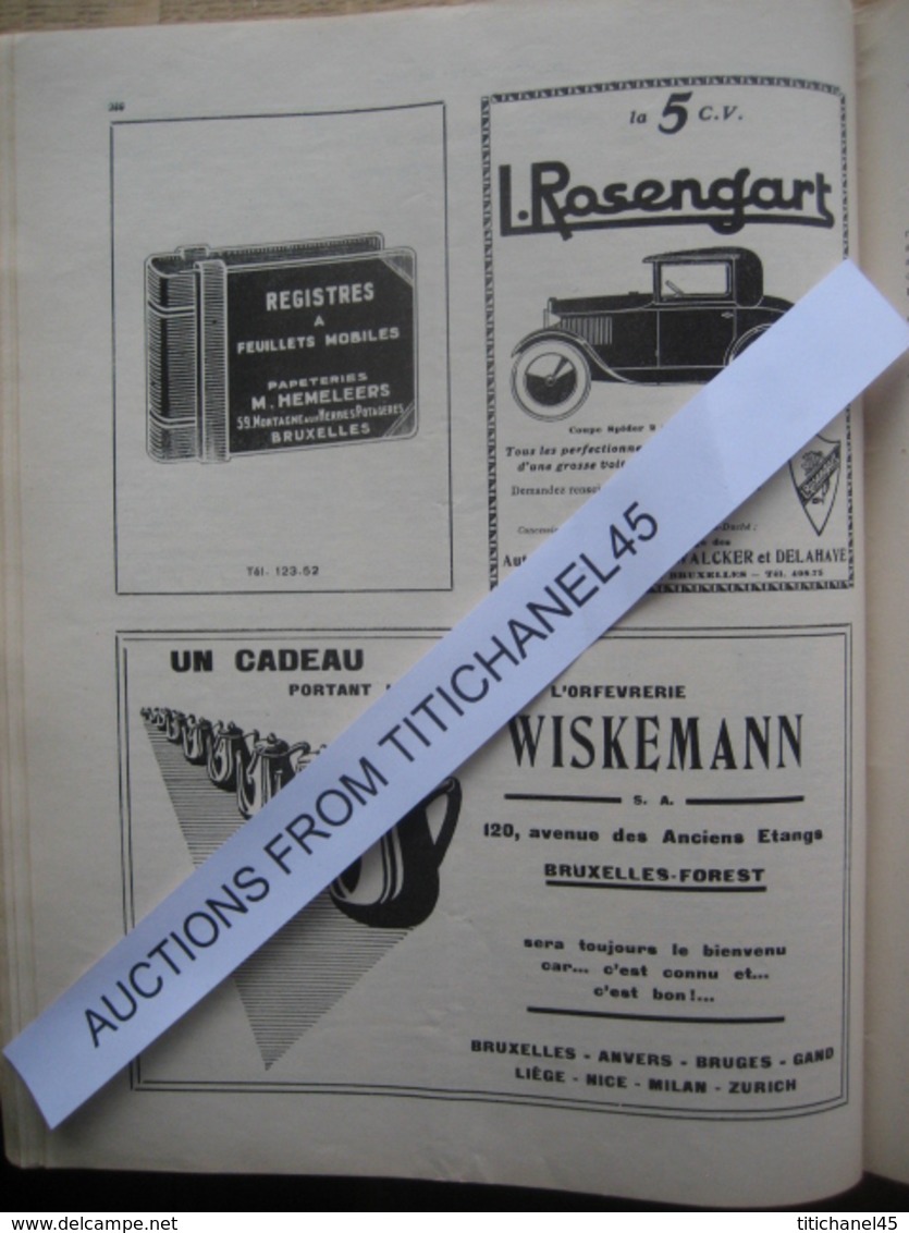 LA CONQUETE DE l'AIR 1930 n°3 - CONGO - VOL A VOILE RHOEN-ROSSITTEN - A.S.1 (FIAT) - F.N. 11 CV - NASH - CHAMPION