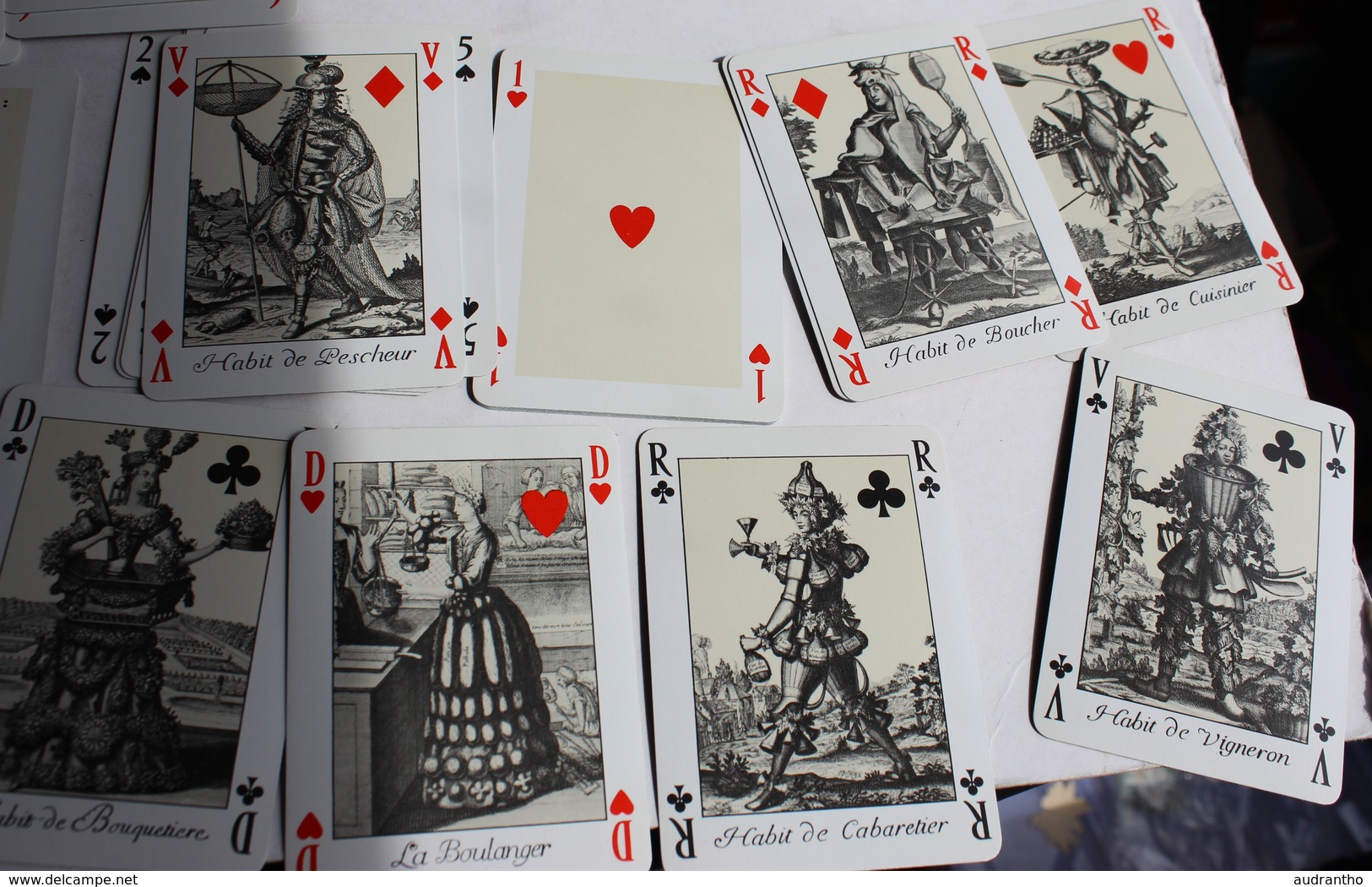 Rare Jeu De 54 Cartes Costumes Des Métiers Nicolas De Larmessin XVIIème Siécle N°1 éditions Dusserre - 54 Carte