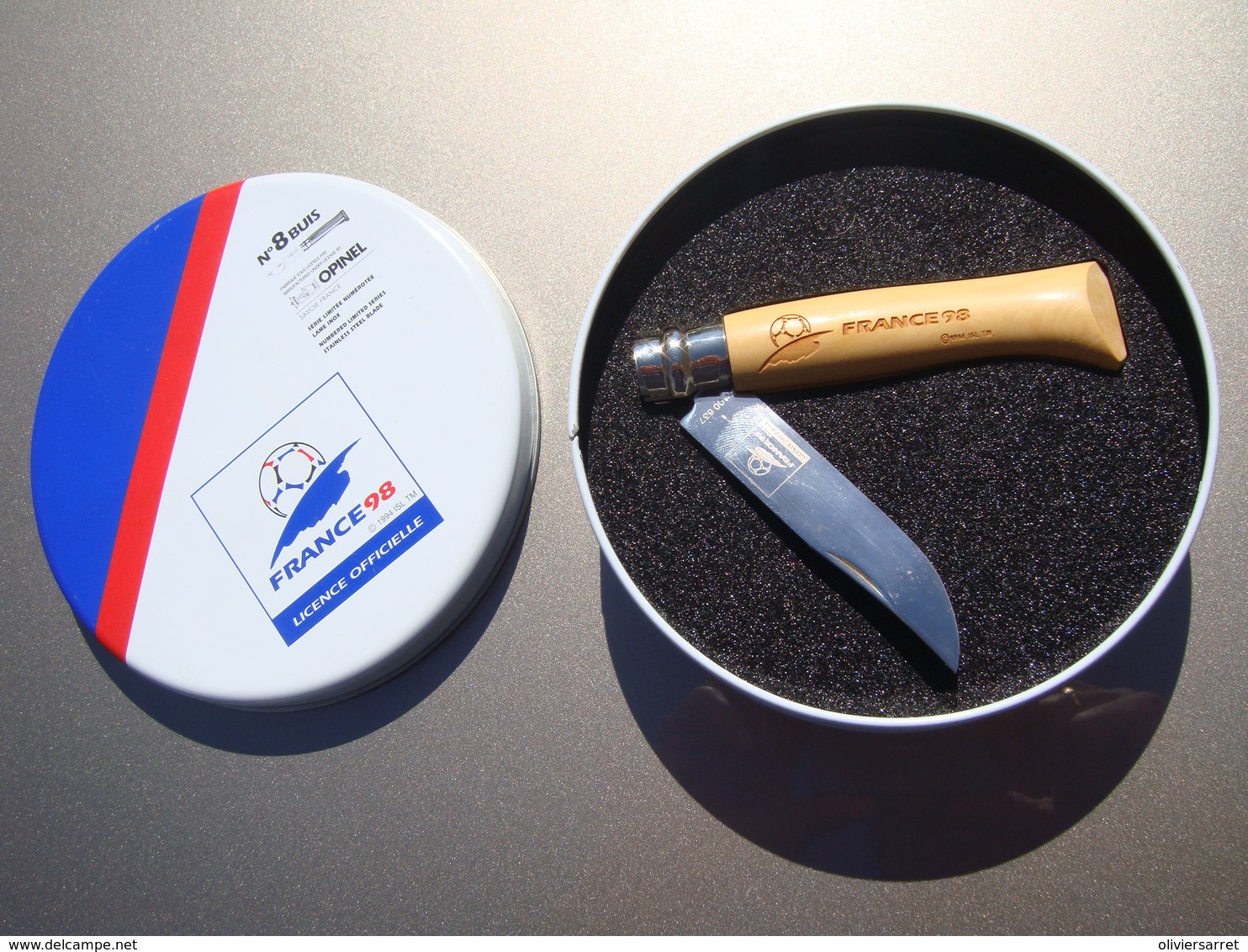Opinel  No8  Neuf  Coffret  France 98 - Art Populaire