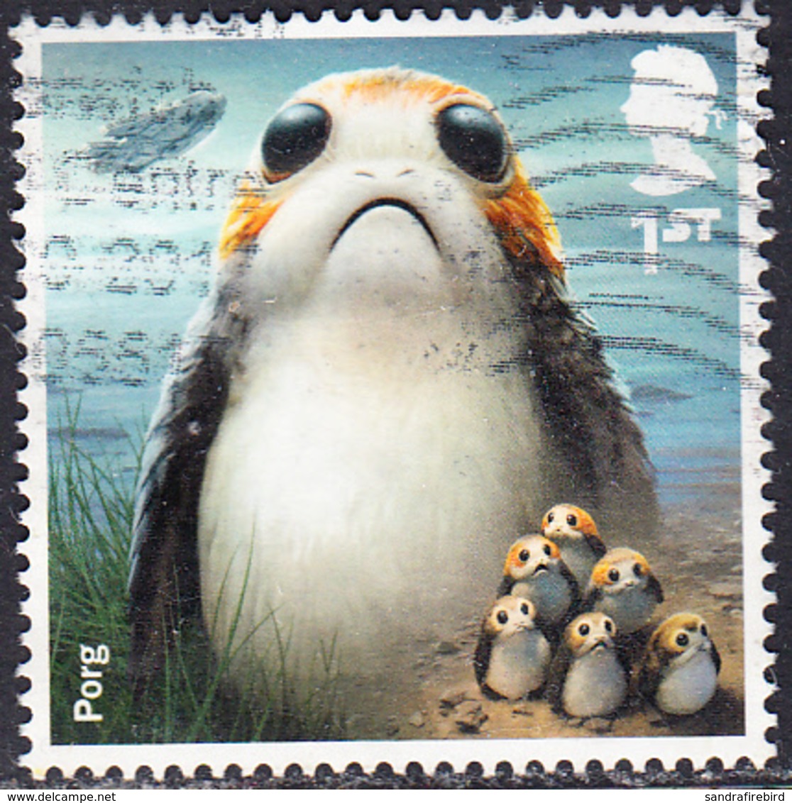 2017   Star Wars (3rd Series) - Porg 1st Class Stamp SG4010 - Gebraucht