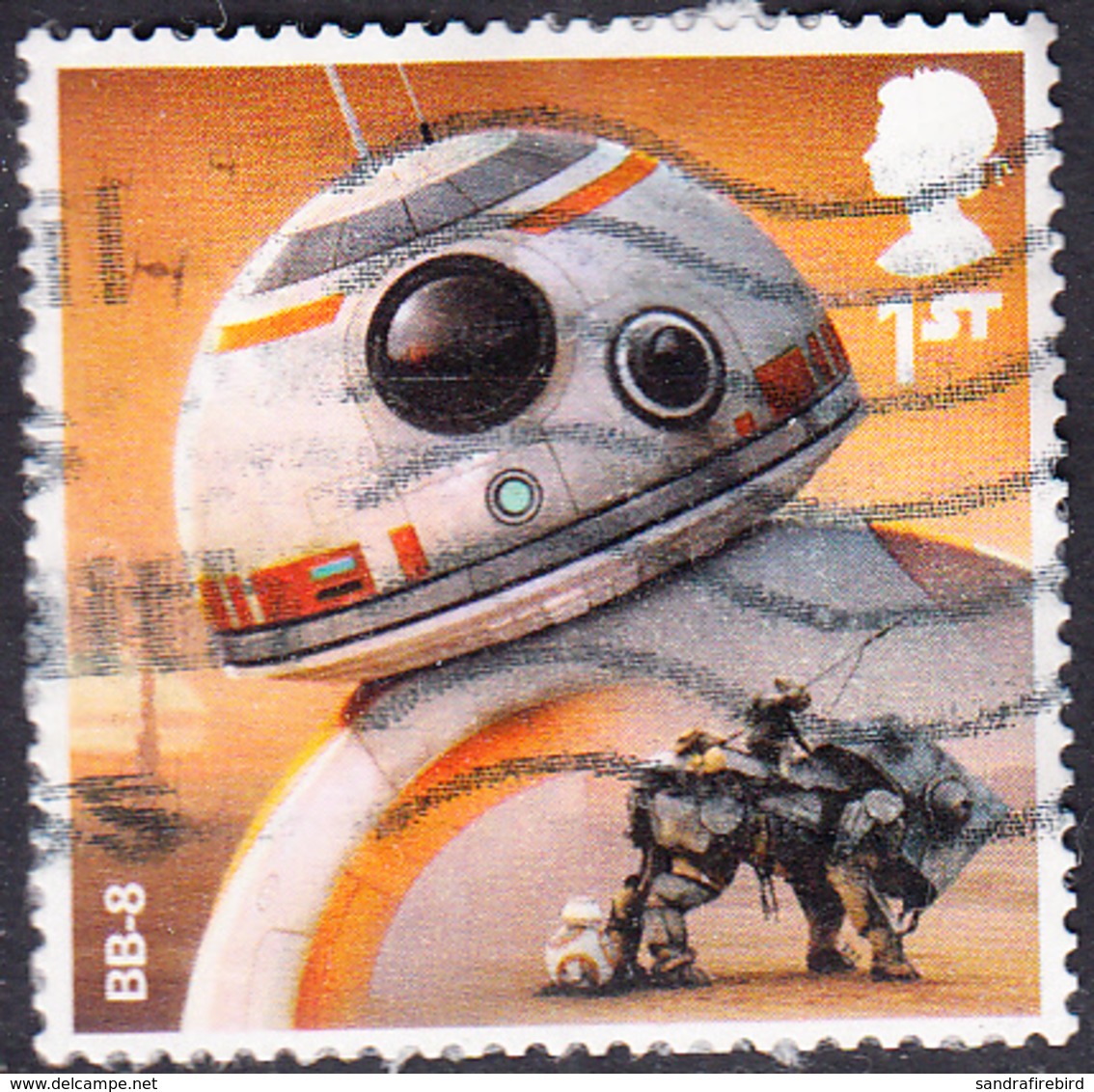 2017   Star Wars (3rd Series) - BB-8 1st Class Stamp SG4011 - Used Stamps