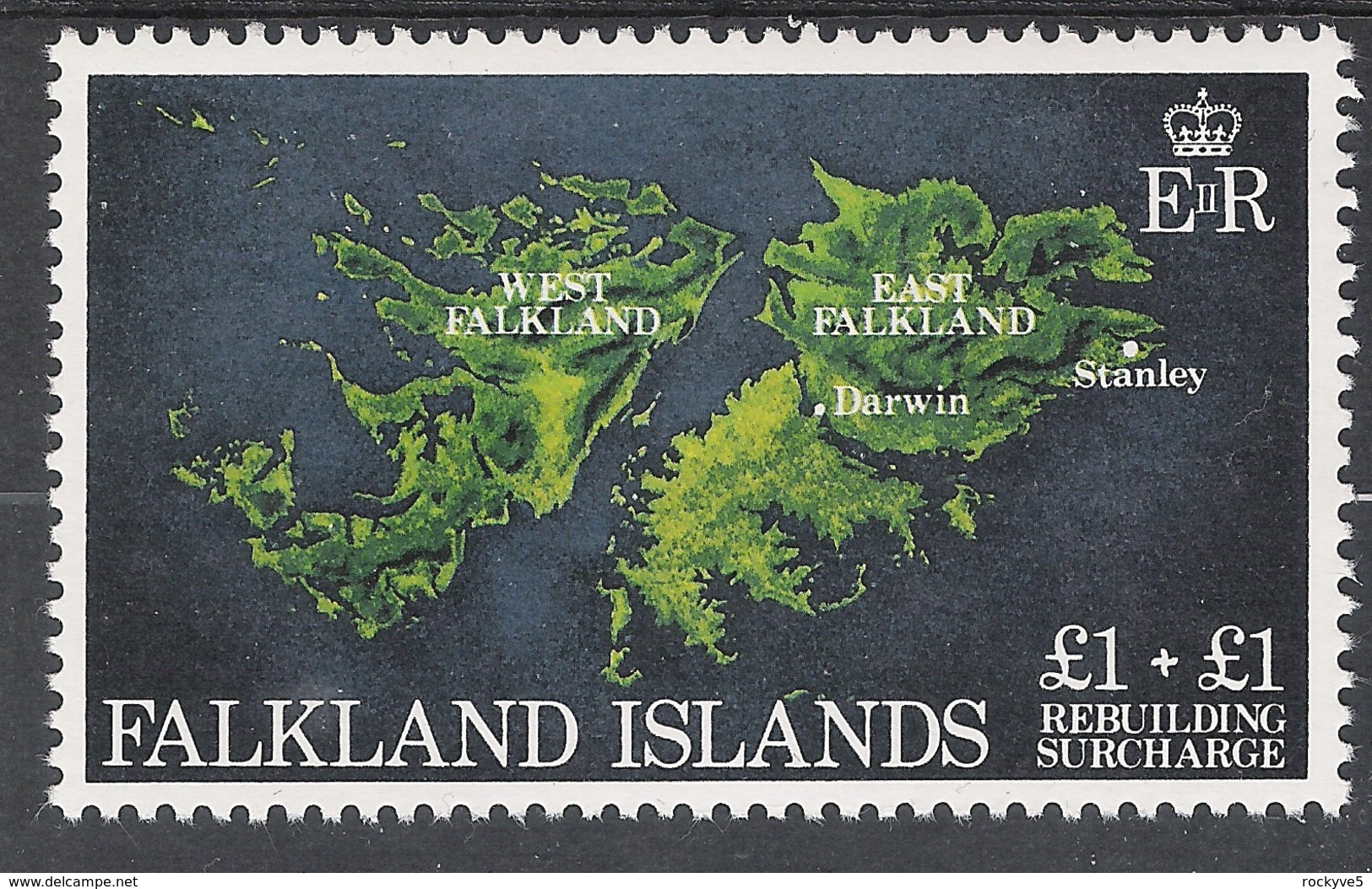 Falkland Islands 1982 Rebuilding £1 + £1 MNH CV £1.50 - Falklandeilanden