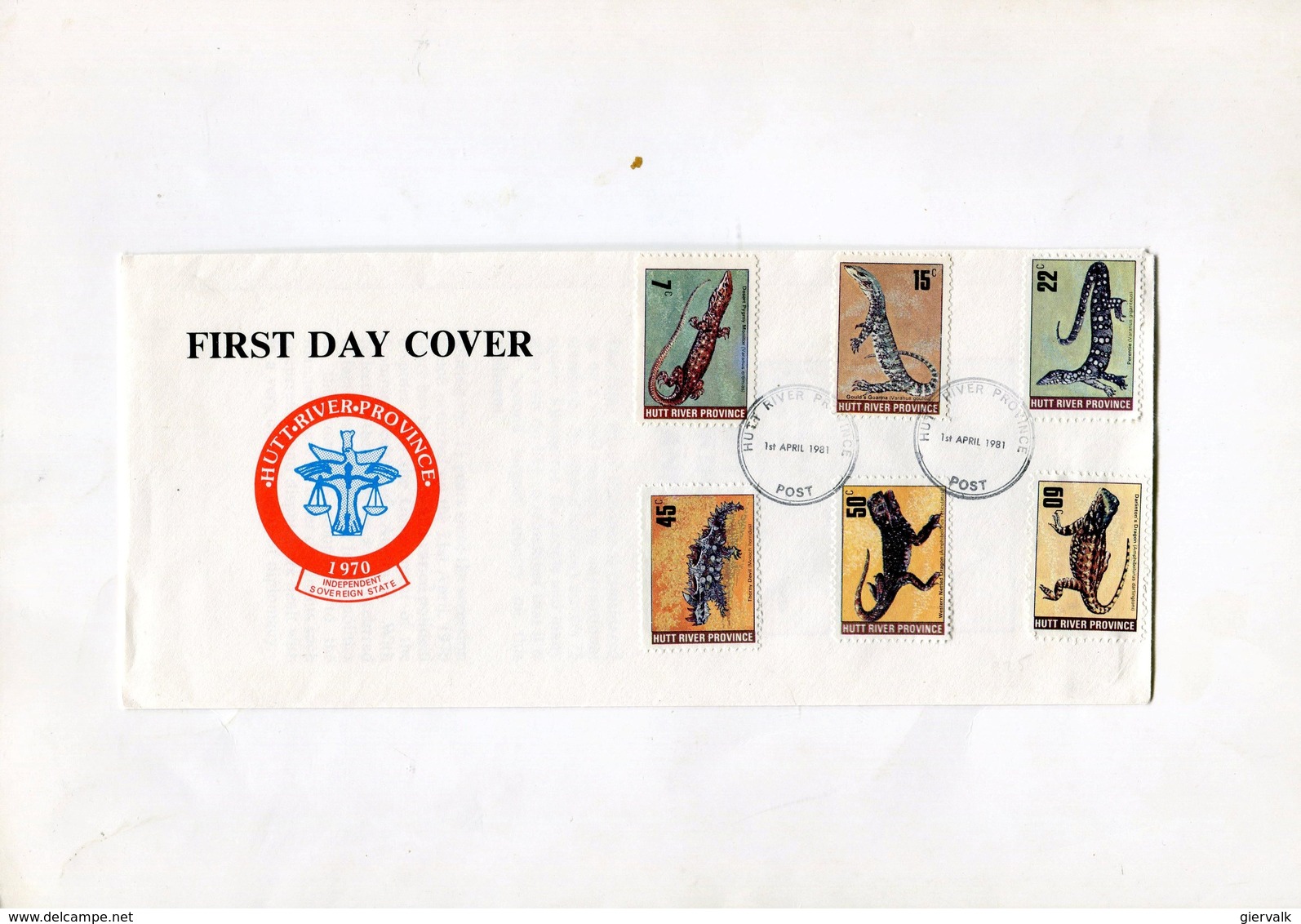 AUSTRALIA(HUTT RIVER PROVINCE) 1981 FDC With LIZARDS.BARGAIN.!! - Andere & Zonder Classificatie