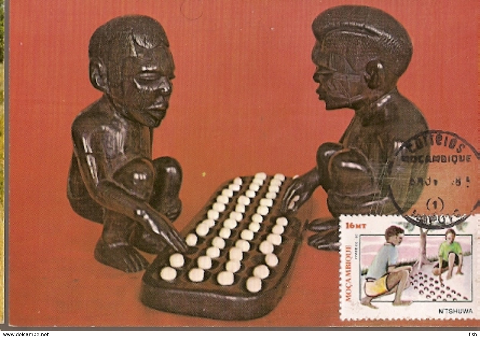 Mozambique & Maxi Card, Traditional Mitsuwa Game, X Anniversary Of National Independence 1985 (9996) - Unclassified