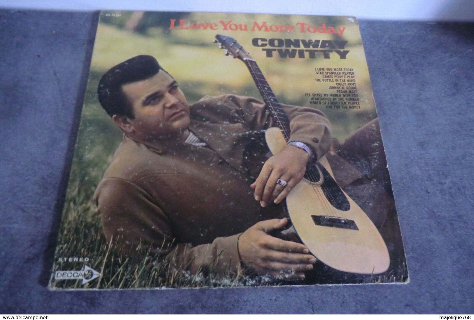 Disque 33 Tours De Conway Twitty - I Love You More Today - Decca DL 75131 - 1969 - Country & Folk