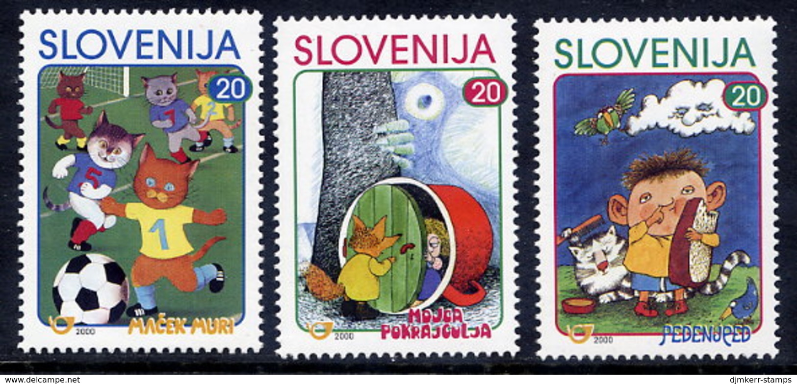 SLOVENIA 2000 Children's Book Illustrations  MNH / **.  Michel 288-90 - Eslovenia