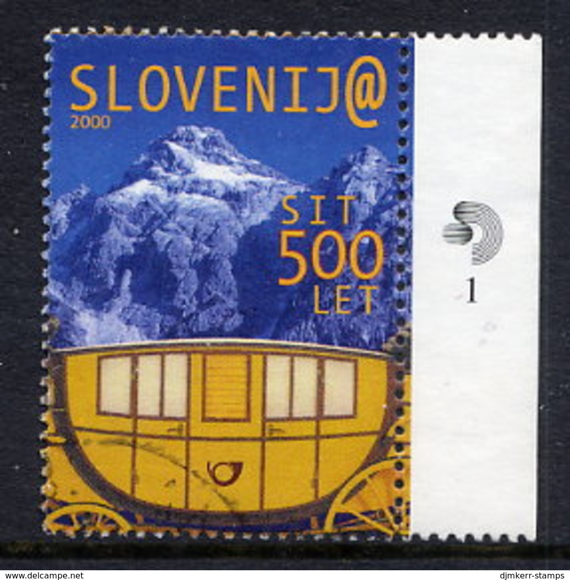 SLOVENIA 2000 Quincentenary Of Postal Service  Used.  Michel 286 - Slovénie
