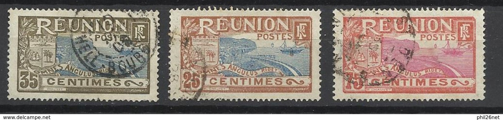 Réunion Poste   N° 63  ; 65  Et  68      Oblitérés B/  TB ...   - Usados