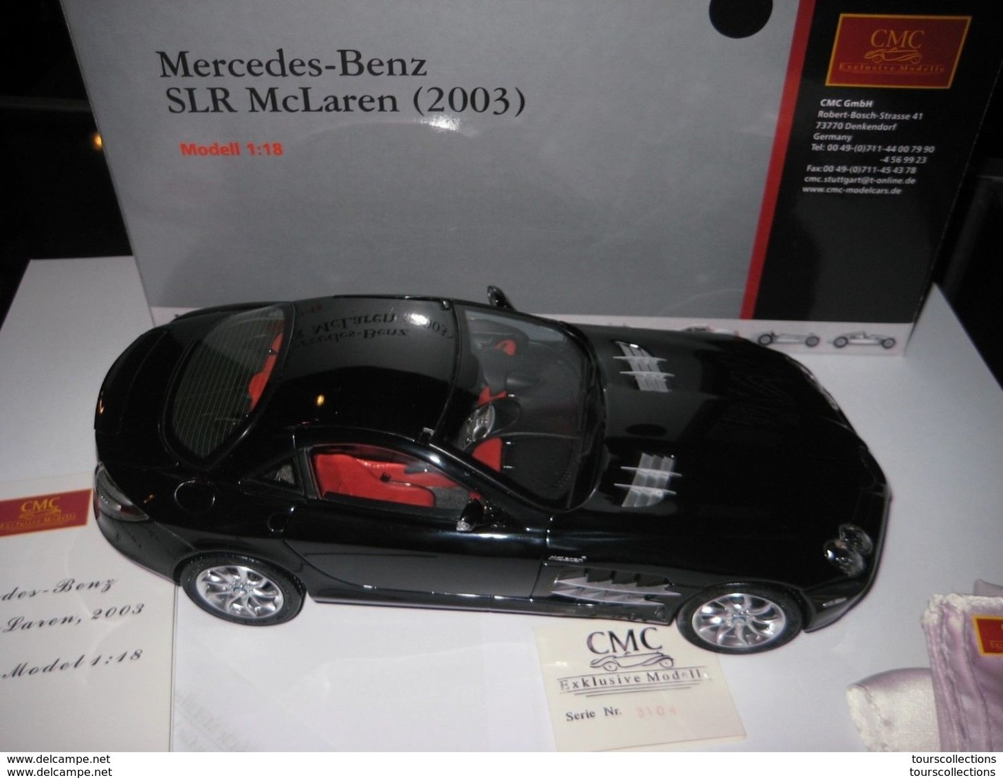 CMC Mercedes-Benz SLR McLaren 1:18 M-045f BLACK/NOIR 2003 Neuf Parfait Et Rare ! - CMC