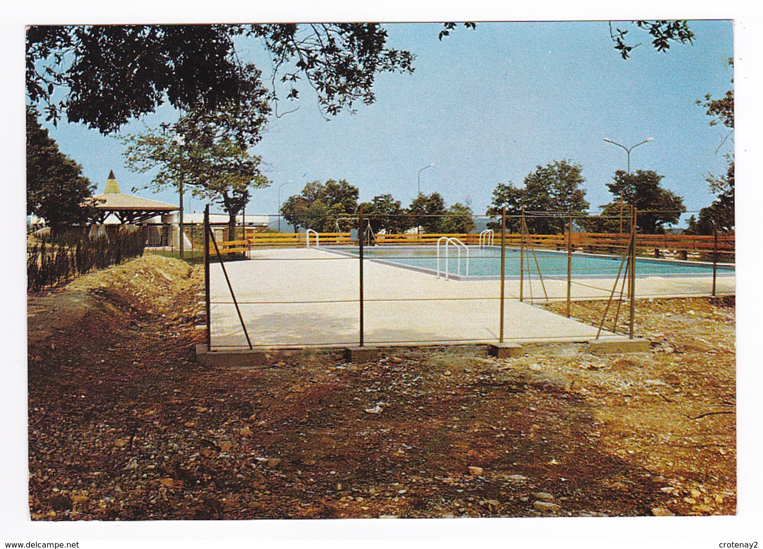 07 Imbours écrit Imbour Sur La Carte Larnas Vers Viviers Centre De Vacances Piscine En 1973 - Viviers