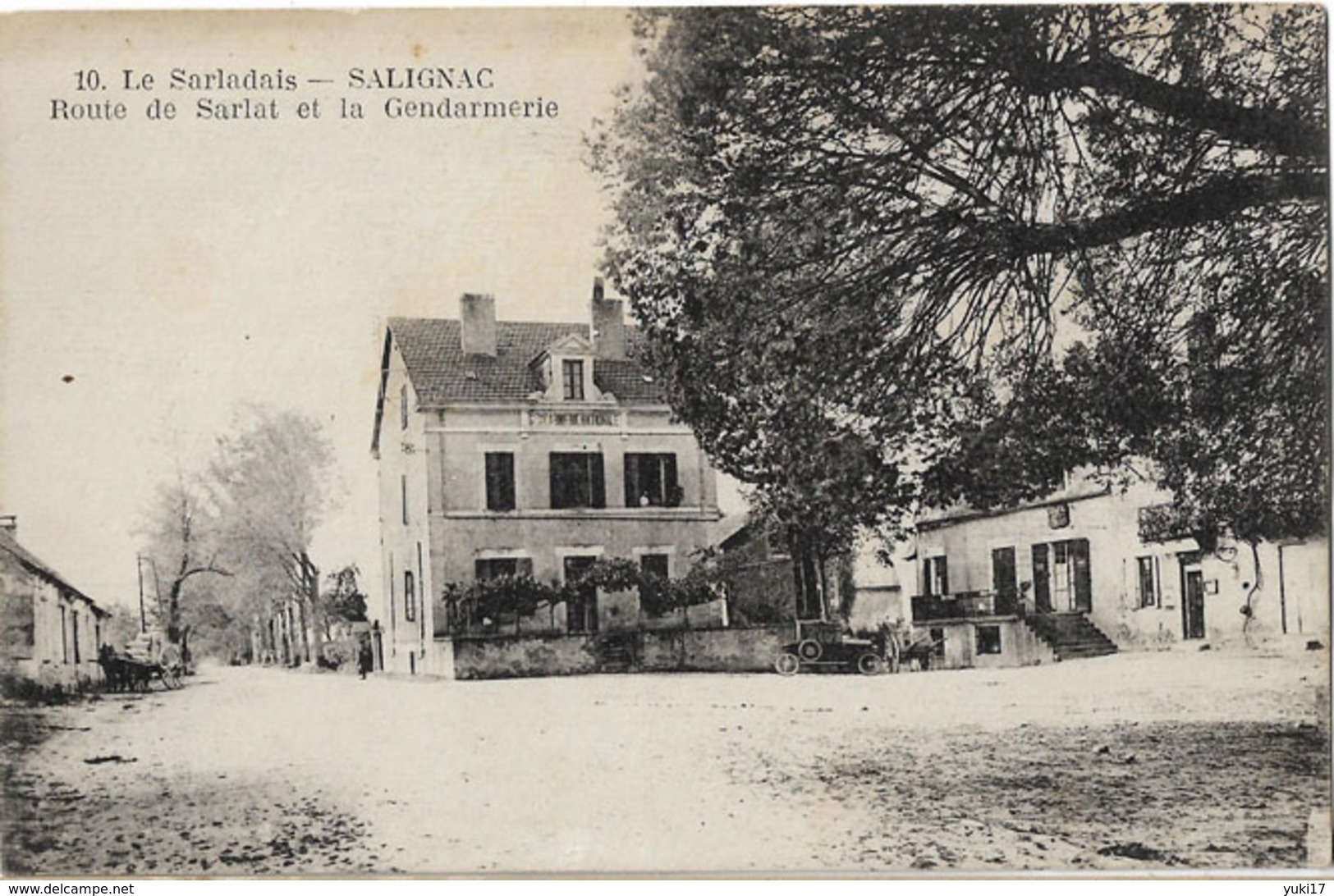 24 SALIGNAC ROUTE DE SARLAT ET GENDARMERIE 10 - Andere & Zonder Classificatie