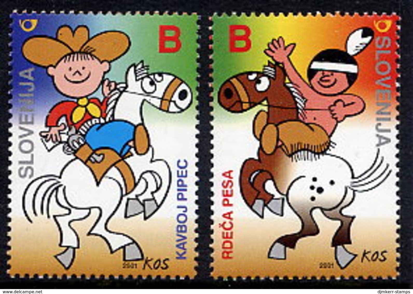 SLOVENIA 2001 Cartoon Characters MNH / **. Michel 341-42 - Slowenien