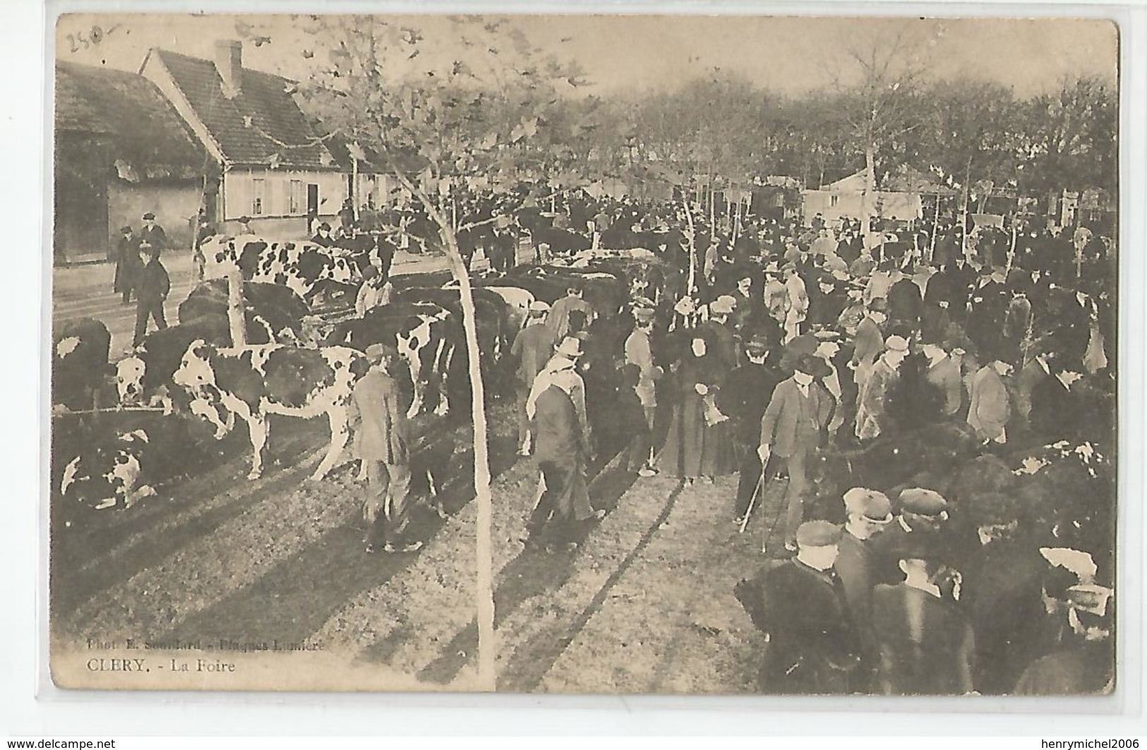 80 Somme  - Clery Sur Somme La Foire Aux Boeufs 1905 Animée - Other & Unclassified