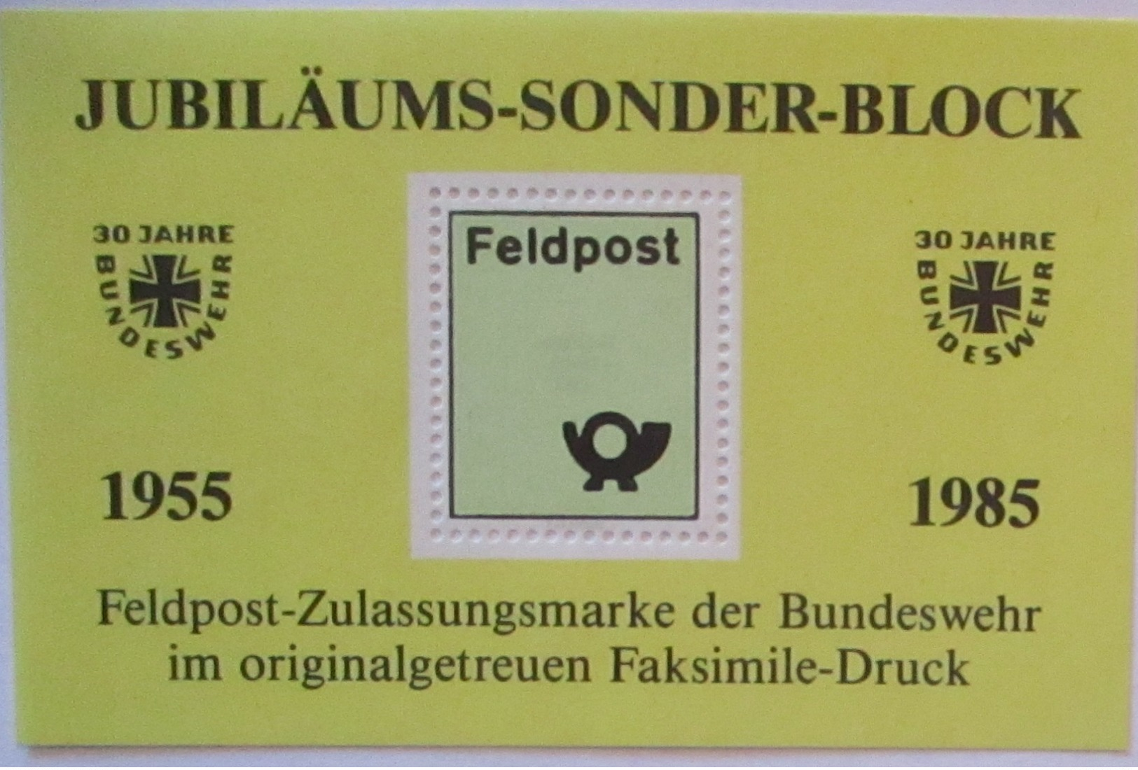 Bund Bundeswehr Sonderdruck Feldpost Vignette 1985 (15842) - Sonstige & Ohne Zuordnung