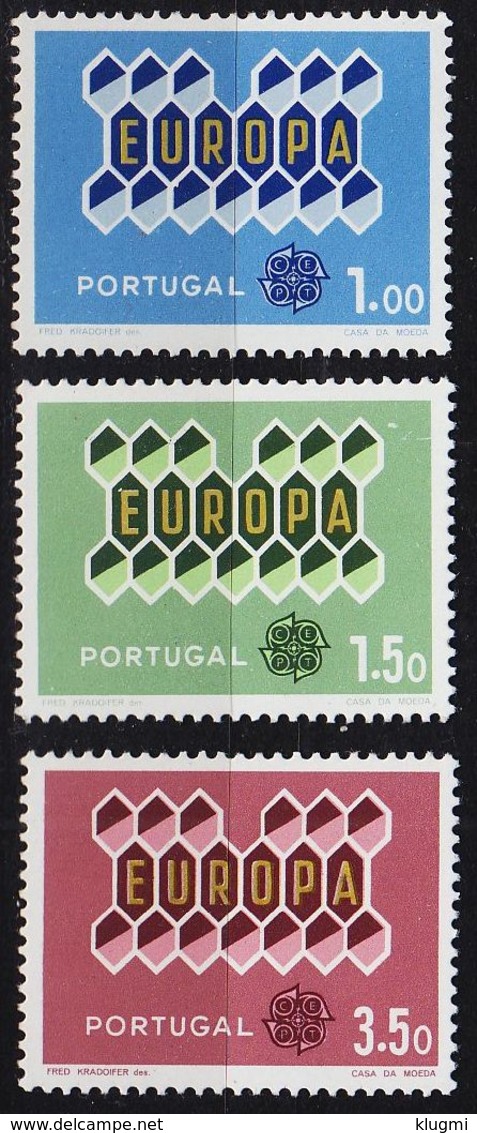 PORTUGAL [1962] MiNr 0927-29 ( **/mnh ) CEPT - Nuevos