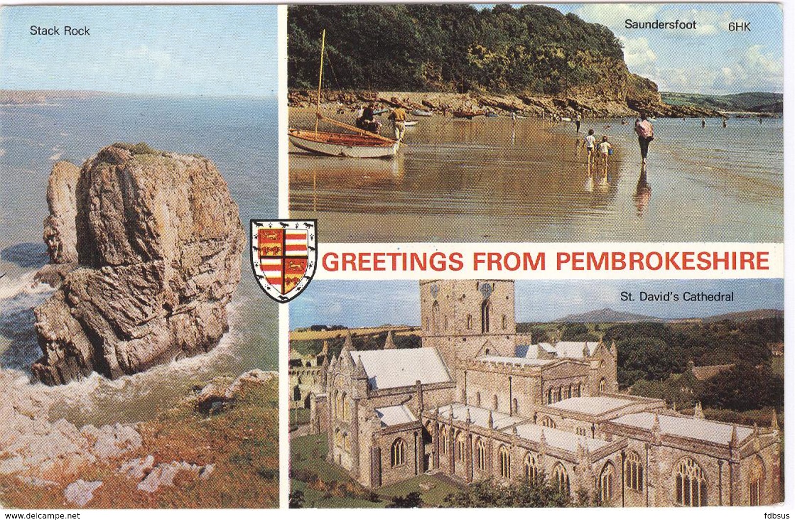 Greetings From Pembrokeshire - Postcard To France - See Scan Of Backside With Stamp (s) - Pembrokeshire