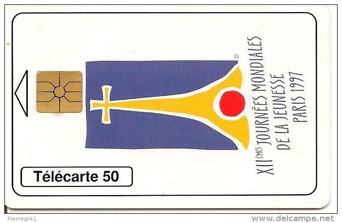 CARTE-PUBLIC-MONACO-MF 45-GEMA-06/97-XIIe JMJ-UTILISE-TBE - Monaco