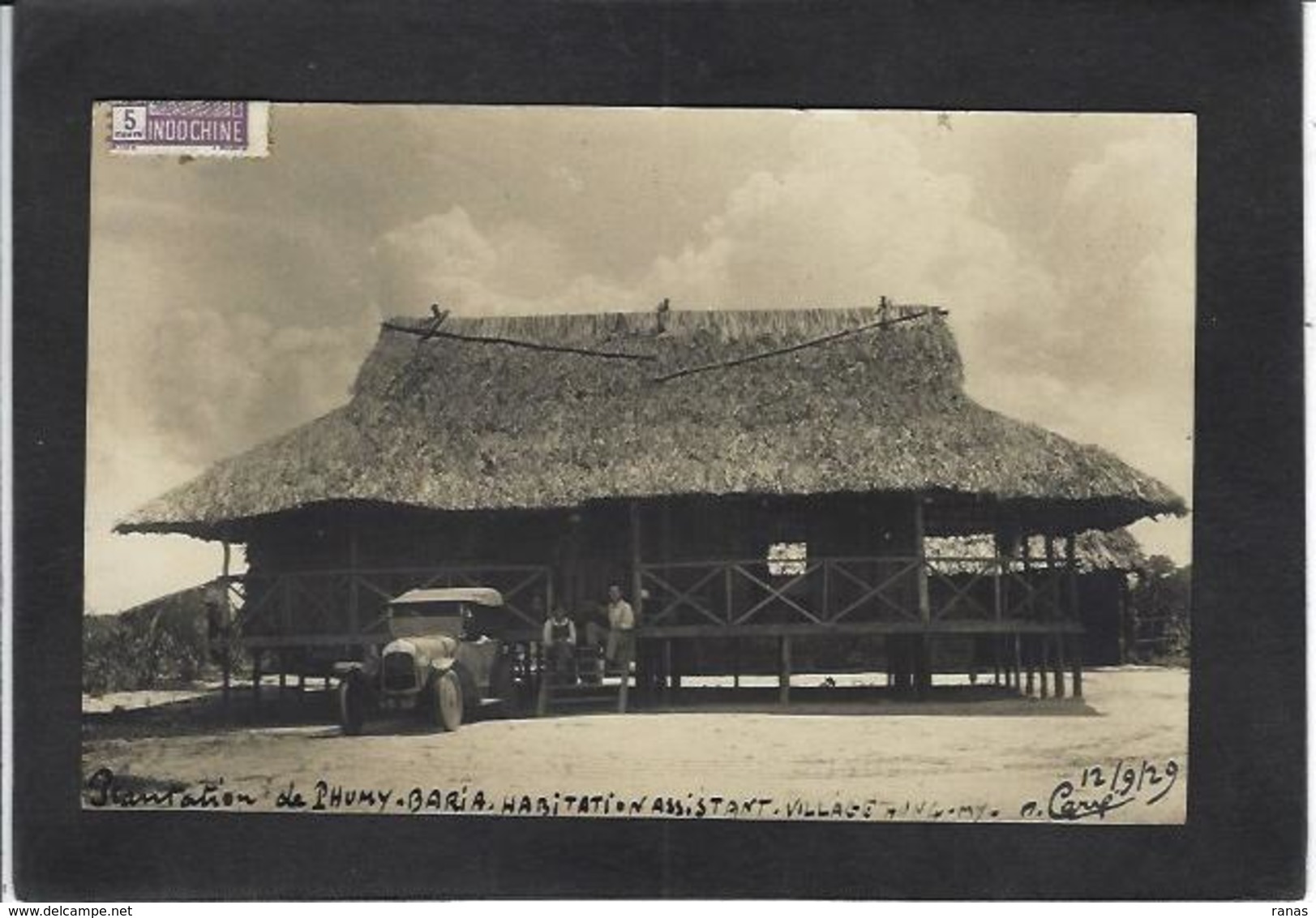 CPA Indochine Asie Carte Photo RPPC Circulé Voir Scan Du Dos - Vietnam